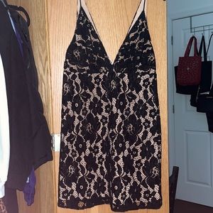 Free people lace v neck dress